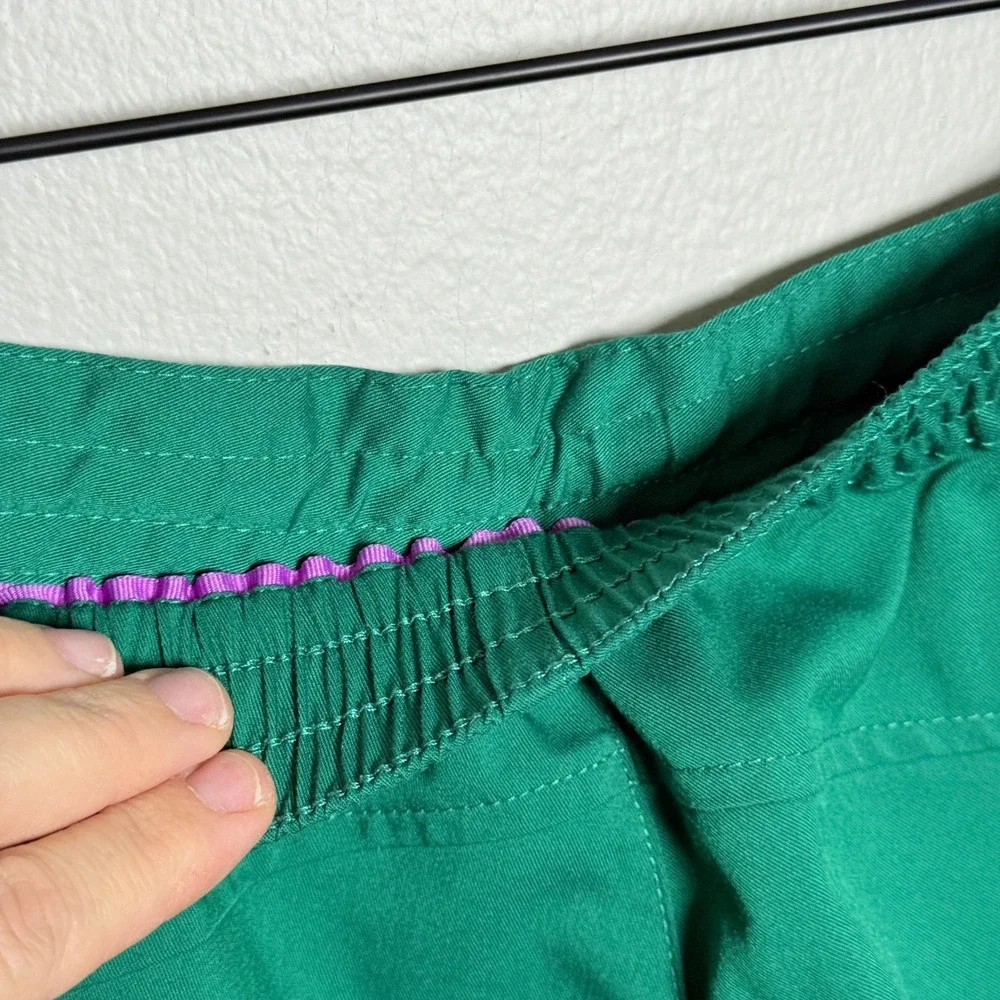 Healing Hands Womens Scrub Pants SP Green Stretch‎ Waist Nurse Medical Caretaker